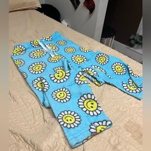 Flower smiley pj pants